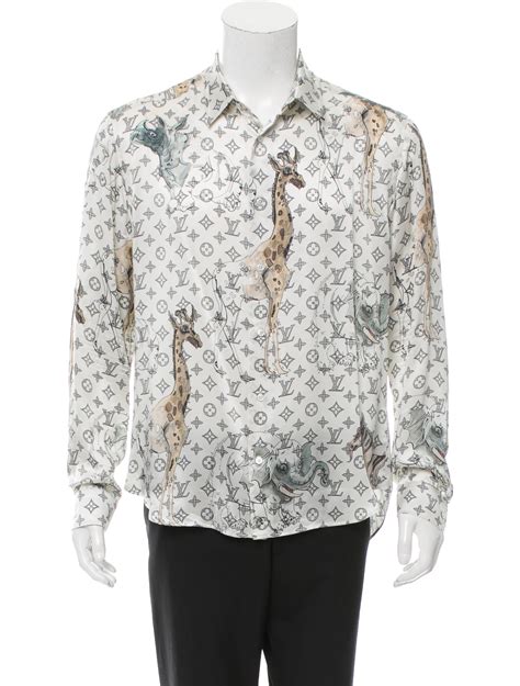 louis vuitton silk button up shirt|white Louis Vuitton dress shirt.